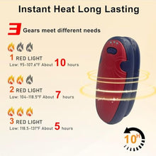 Load image into Gallery viewer, Hand Warmers Rechargeable 2 Pack,with Charging Case,14000mAh Electric Hand Warmer Reusable, 60Hrs Long Heating, Portable Pocket Heater Handwarmer for Women Men, Outdoor Camping, Ski EquipmentRed_1039