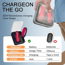 Load image into Gallery viewer, Hand Warmers Rechargeable 2 Pack,with Charging Case,14000mAh Electric Hand Warmer Reusable, 60Hrs Long Heating, Portable Pocket Heater Handwarmer for Women Men, Outdoor Camping, Ski EquipmentRed_1040