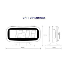 Load image into Gallery viewer, HANNLOMAX HX-153CR Alarm Clock Radio, AM/FM, Bluetooth, USB/SD (Purple)_4910