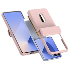 Load image into Gallery viewer, Haoseny for Samsung Galaxy Z Flip 7 Case with Wallet, Card Slot Holder Hinge Protection Full Body Shockproof Case Phone Cover 5G 2025 (Pink)_3572