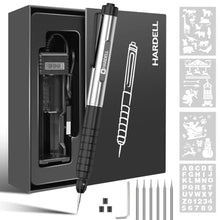 Load image into Gallery viewer, HARDELL Engraving Pen, Cordless Engraving Tool with 37000RPM, USB Rechargeable Metal Pen Engraver for Artists & DIYers, Electric Engraving Pen for Metal, Wood, Glass and Plastic - Beginner Friendly_1