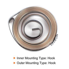 Load image into Gallery viewer, HARFINGTON Drill Press Return Spring, 53 x 10 x 0.8mm Quill Spring Feed Return Coil Spring Assembly Spring Steel Chemical Blackening Finish for Drill Press_114