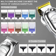 Load image into Gallery viewer, Hatteker Hair Clipper for Men IPX7 Waterproof Cordless Barber Clipper for Hair Cutting Kit with T-Blade Trimmer Beard Trimmer Clipper Professional USB Rechargeable_1121
