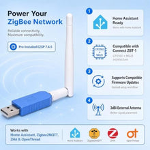 Load image into Gallery viewer, Hautech ZigBee 3.0 USB Dongle, Compatible with Connect ZBT-1, BlueAndWhite_2210