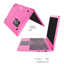 Load image into Gallery viewer, HBESTORE 10.1Inch Laptop,Quad-Core Processor with Android 12.0 OS,2GB RAM,64GB EMMC,Built-in Camera, WiFi,USB Interface,Tpye-C Charging for Learning and Entertainment (Pink 2GB+64GB), PinkGBGB_1544
