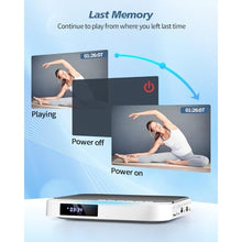 Load image into Gallery viewer, HDMI DVD Players for TV, DESOBRY 1080P HD Mini Small DVD Player with All Region Free, Compact DVD Player for Smart TV, Support AV Output, USB/TF Card Input, Remote Control,PAL/NTSC, White_6524