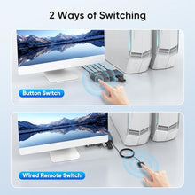 Load image into Gallery viewer, Hearvo USB 3.0 HDMI KVM Switch for 2 Computers 1 Monitor, 4K@60Hz, S7232H, Black_4164