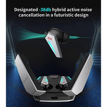 Load image into Gallery viewer, HECATE by Edifier GX07 Wireless Gaming Earbuds, Active Noise Cancelling Bluetooth Earbuds with 6 Microphones, LHDC/AAC, Ultra Low Latency, Dual Modes, App Control, RGB Light, 32.5h Playtime - Grey_3335