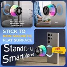 Load image into Gallery viewer, heetipuk Magnetic Bluetooth Speaker, Mini Speaker, Teen Gift Ideas, Loudspeaker with Bass Diaphragm, 5W Internal-Magnet Speaker, 7H Playtime,TWS, RGB Light, TF Card Slot_1204