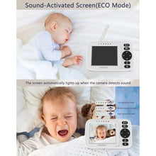 Load image into Gallery viewer, HelloBaby Baby Monitor No WiFi 3.2" Screen, USB Cable Video Baby Monitors, White_828