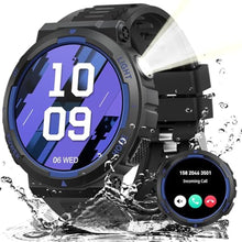 Load image into Gallery viewer, HeraQuen Military Smart Watches for Men (Answer/Make Calls) with LED Flashlight 3ATM Waterproof Smartwatch with 100+ Sports Modes 1.53" Fitness Tracker with Heart Rate Monitor for iPhone Android_1