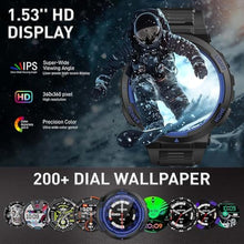 Load image into Gallery viewer, HeraQuen Military Smart Watches for Men (Answer/Make Calls) with LED Flashlight 3ATM Waterproof Smartwatch with 100+ Sports Modes 1.53" Fitness Tracker with Heart Rate Monitor for iPhone Android_635
