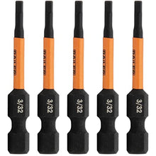 Load image into Gallery viewer, Hex 3/32" Impact Driver Bit - Railer Allen Wrench Drill Hex Bits. 1/4 Quick Release S2 Steel 2 inch 3/32" Hex Bits. (5 Pack)_1