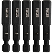 Load image into Gallery viewer, Hex 8mm Impact Driver Bit - Railer Allen Wrench Drill Hex Bits. 1/4 Quick Release S2 Steel 2 inch 8mm Hex Bits. (5 Pack)_1