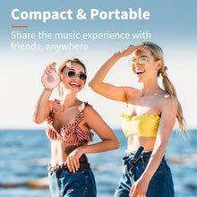 Load image into Gallery viewer, HEYSONG Waterproof Shower Bluetooth Speaker, Durable & Portable with Clear Sound, Ideal for Shower, Pool, Beach & Kayaking Great Gifts for Girls, Women, Pink_6986