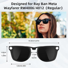 Load image into Gallery viewer, HiBloks 4Pcs Polarized Clip Compatible with Ray-Ban Meta Wayfarer & Gen 2 (RW4006/RW4012 Regular), Discoloration Clip for Rayban Meta Gen 2 Accessories (Dark Green, Night Vision Yellow, Black, Brown), GreenYellowBlackBrown_582