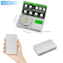 Load image into Gallery viewer, High Precision Mg Scale 100g/0.001g, Pocket Digital Milligram Scale, Small Gram Jewelry Scale, Coin Scale with 50g Calibration Weight for Gold/Silver/Gems/Powder Medicine Benechef, silvery_532