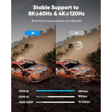 Load image into Gallery viewer, Highwings 8K HDMI Cable Long 2.1 30FT/9M, 48Gbps High Speed HDMI 4K120 144Hz Dynamic HDR 10 eARC HDCP 2.2&2.3 Compatible for PS5, Blu-ray Player and Monitor, Grey_5792