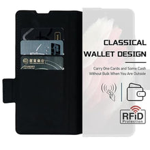 Load image into Gallery viewer, Hiooloon for Samsung Galaxy Z Fold 7 Wallet Case with Card Holder Slots & Compatible with MagSafe, RFID Blocking, Hinge Protection, Magnetic Luxury Leather Slim Wallet Folio Phone Cover (Black)_5606