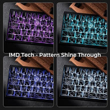 Load image into Gallery viewer, HITIME x XVX M67 60% Percent Keyboard Wireless, QMK/VIA Black Spider Web Gaming Keyboard, Tri-Mode Thocky Creamy Mechanical Key Board, Hot Swappable Gasket Mount RGB IMD Tech for Win/Mac, SpiderWeb_60