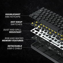 Load image into Gallery viewer, HK GAMING GK61s Mechanical Gaming Keyboard - 61 Keys Multi Color RGB Illuminated LED Backlit Wired Programmable for PC/Mac Gamer (Gateron Mechanical Blue, Lavender)_7145