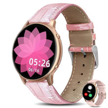 Load image into Gallery viewer, HOAIYO Smart Watch for Women (Call Receive/Dial), 1.32" Smartwatch with Heart Rate Sleep Calories Counter, IP68 Waterproof Fitness Watch for Android iOS Phones (2 Straps), Pink_1
