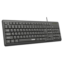 Load image into Gallery viewer, Hofotek Wired Computer Keyboard, Full Size USB Keyboard with Number Pad, black_1