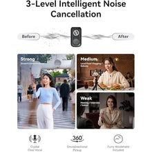 Load image into Gallery viewer, Hollyland Lark A1 Mini Duo Wireless Lavalier Microphone for USB-C Smartphones, 2 Person Clip-On Mic System with Noise Cancellation, 48kHz/24-Bit Audio, Charging Case, Windshields, Black_94