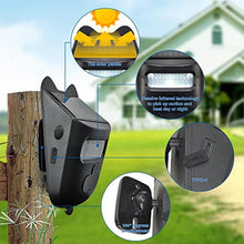Load image into Gallery viewer, HoneTeek Solar Driveway Alarm, Wireless 600ft Range Driveway Motion Sensor Alarm Weatherproof, Weather Resistant Motion Sensor & Detector Outdoor, Home Security Alert System-1 Sensor & 1 Doorbell, Black_196