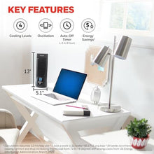 Load image into Gallery viewer, Honeywell QuietSet Personal Table Fan, Oscillating Personal Desk Fan For Bedroom with Quiet Operation, 4 Levels of Power and Sound, Black, HTF210B_5135