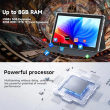 Load image into Gallery viewer, HOTTABLET Tablet 7Inch Android 14.0 with Protective Case, 8GB(3+5GB Expand) RAM+ 32GB ROM, IPS Screen, Dual Camera, Bluetooth 5.0 WiFi Tab (Black)_162