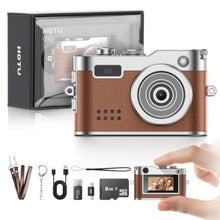 Load image into Gallery viewer, HOTU Keychain Camera, Mini Digital Camera 1080P HD with Flash Brown_1