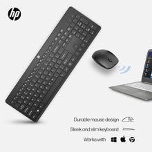 Load image into Gallery viewer, HP 230 Wireless Mouse and Keyboard Combo - 2.4GHz Wireless Connection - Long Battery Life - Durable & Low-Noise Design - Windows & Mac OS - Adjustable 1600 DPI - Numeric Keypad (18H24AA#ABA), Black_976