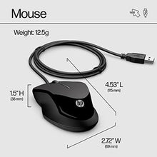 Load image into Gallery viewer, HP Pavilion Wired Keyboard and Mouse 200 (Black) - USB-A Plug-and-Play - Full-Sized Keyboard with Numeric Keypad, Enhanced F1-F12 Keys, & 12 Hotkeys - 1600 DPI Mouse - Windows Compatible (9DF28AA#ABL)_785