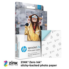 Load image into Gallery viewer, HP Sprocket 2x3" Premium Zink Sticky Back Photo Paper (50 Sheets) Compatible with HP Sprocket Photo Printers., White_858