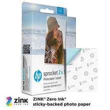 Load image into Gallery viewer, HP Sprocket 2x3" Premium Zink Sticky Back Photo Paper (100 Sheets) Compatible with HP Sprocket Photo Printers., White_701