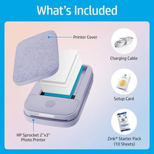 Load image into Gallery viewer, HP Sprocket Portable 2x3 Instant Photo Printer (Lilac) Starter Bundle_975