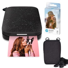 Load image into Gallery viewer, HP Sprocket Portable 2x3 Instant Photo Printer (Black Noir) Zink Paper Bundle_1