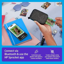 Load image into Gallery viewer, HP Sprocket Portable 2x3 Instant Photo Printer (Black Noir) Zink Paper Bundle_830