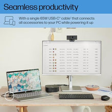 Load image into Gallery viewer, HP USB-C Dock G5-11-in-1 Adapter for Both USB-C and Thunderbolt-Enabled Laptops, PCs, & Notebooks - for Charging, Networking, or Data Transfers - Great for Secure & Remote Management,Black_2304