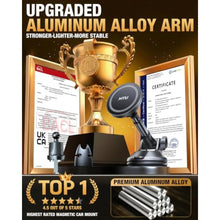 Load image into Gallery viewer, HTUMilitary-Grade 80LBS Strongest Suction Upgraded for Magsafe Car Mount, Black_1086