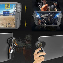 Load image into Gallery viewer, HUAYUWA 2Pcs Tablet Game Joystick Trigger Handle 6 Finger L1R1 Shooter Fire Aim Button Controller Fits for iPad Tablet PUBG Game Accessories_2995