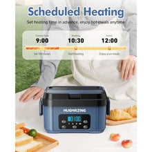 Load image into Gallery viewer, Hugmazing Cordless Electric Lunch Box for Adults, Men & Women Rechargeable Self-Heating Food Warmer with 1.2L SS Container, Battery-Powered Heated Lunch Box, Perfect for Work and Travel Use, DeepBlue_718