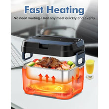 Load image into Gallery viewer, Hugmazing Cordless Electric Lunch Box for Adults, Men & Women Rechargeable Self-Heating Food Warmer with 1.2L SS Container, Battery-Powered Heated Lunch Box, Perfect for Work and Travel Use, DeepBlue_720