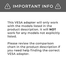 Load image into Gallery viewer, HumanCentric VESA Mount Adapter Compatible with Samsung Curved T55 Series 27 and 32 Monitors, Bracket Mounts Monitor to Stand, Arm, Desk with 75x75 or 100x100mm Pattern, Hardware Included, Black_7713