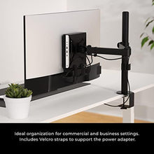 Load image into Gallery viewer, HumanCentric VESA Mount Bracket for HP Desktop Mini, ProDesk and EliteDesk - Under Desk, Wall and Arm Mounting Kit with Power Adapter Holder, Black_2618