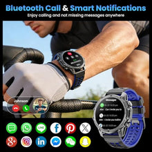 Load image into Gallery viewer, Hwagol Smart Watches for Men (Call/Notification),1.52''HD Military Smart Watch with Heart Rate/Sleep Monitor/Pedometer for Android and iOS,DIY Design Fitness Tracker,1 Pack with 2-Piece Look Set, orangeblue_3712