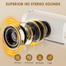Load image into Gallery viewer, HWWR Karaoke Machine, Portable Bluetooth 5.3 Karaoke Speaker with 2 Wireless Microphones for Adults, PA System Speaker for Gatherings,Home Party,Outdoor,Camping, Support USB/TF Card/AUX in, White_4479