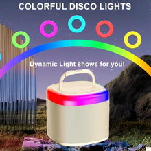 Load image into Gallery viewer, HWWR Kids Karaoke Machine with 2 Wireless Microphones, Mini Bluetooth Speaker Toy with LED Lights and Voice Effects, Portable Singing Machine for Girls Boys, Birthday, Party Play (Khaki with 2 mic)_4797