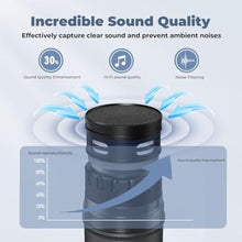 Load image into Gallery viewer, HWWR Wireless Microphones, Professional UHF Dual Microphones for Karaoke, Wireless Dynamic Microphone System Set with Rechargeable Receiver,Plug and Play, Speech, Wedding, Church, PA System, Green_4680